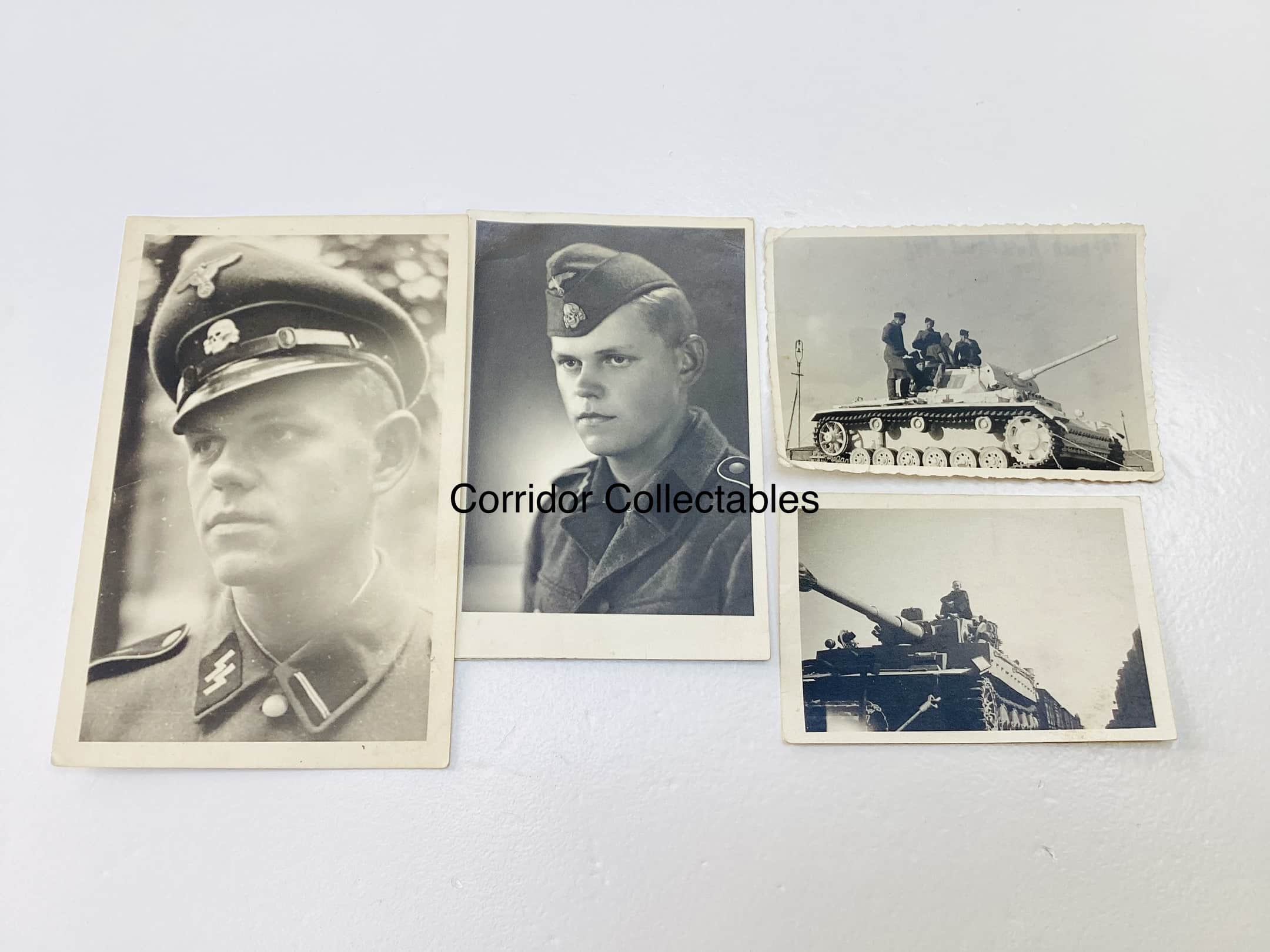 Waffen SS small photo grouping Tiger tank