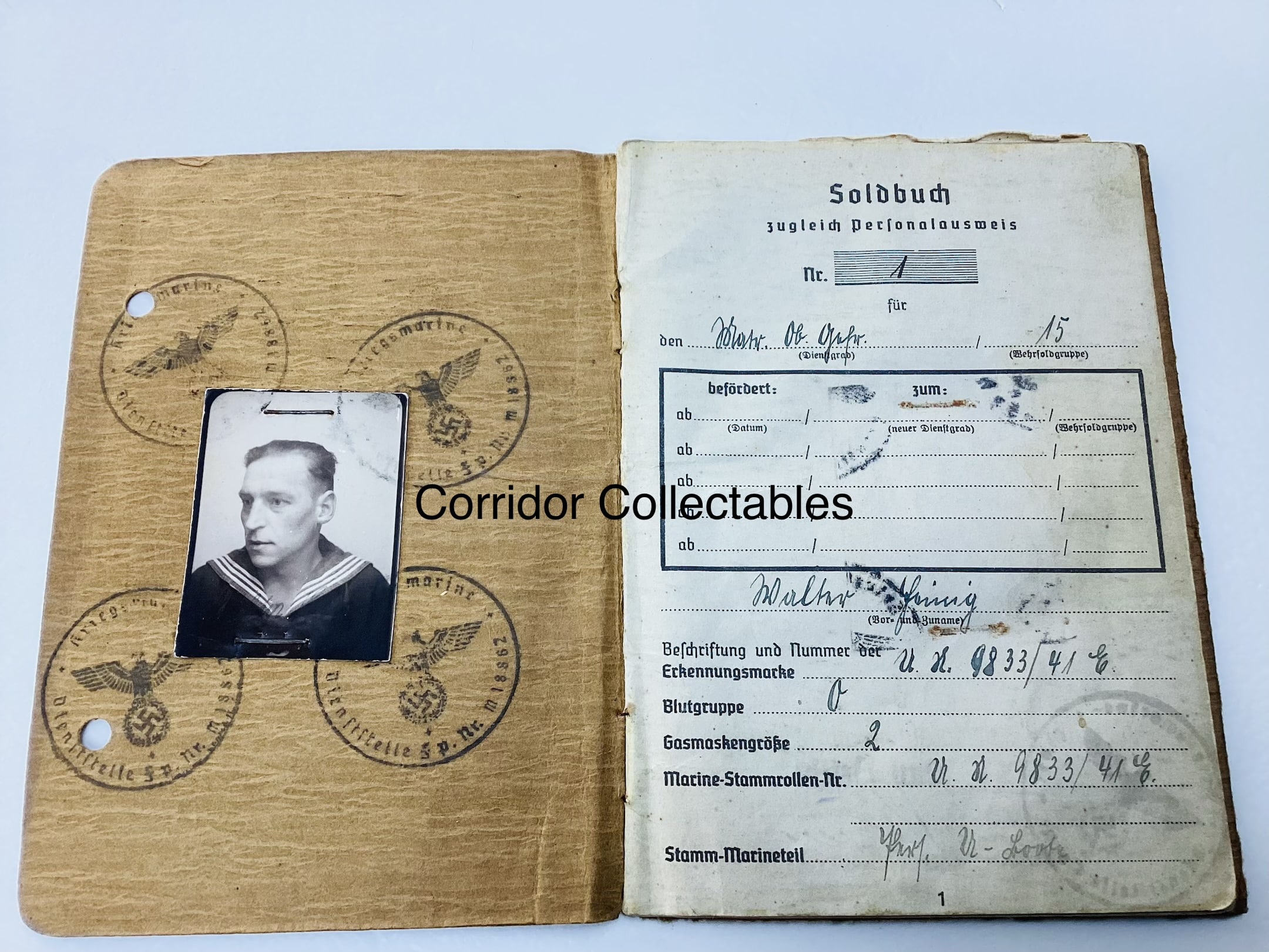 KM Soldbuch Kleinkampfverband - Einsatzkommando 80 France - Italy